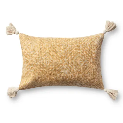 Loloi Pillows Yellow 13" x 21" Cover w/Poly