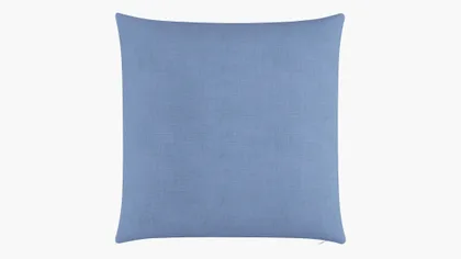 Throw Pillow 26", French Blue Linen, 26" x 26"