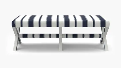 Double X Bench, Navy Clarence Stripe