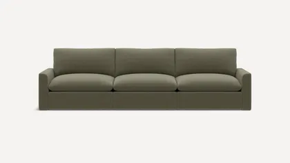 Russet 3-Piece Sofa - Moss Green - Performance Flatweave