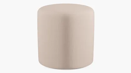 Drum Ottoman, Husk Everyday Linen