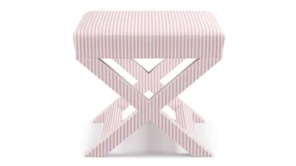 X Bench, Pink Classic Ticking Stripe