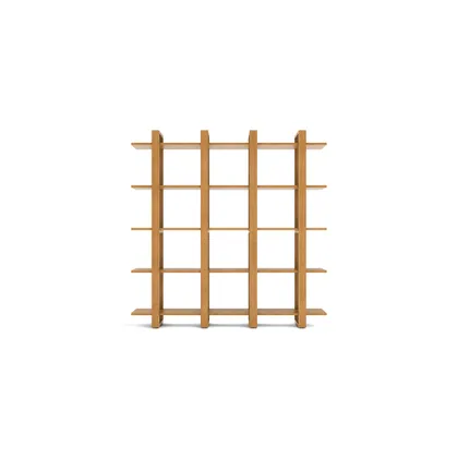 Index Double Bookcase - Oak - Wood