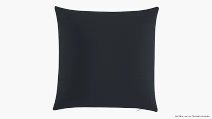 Throw Pillow Cover 18", Navy Everyday Linen, 18" x 18"