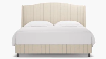 Classic Wingback Bed, Sky Fritz, King