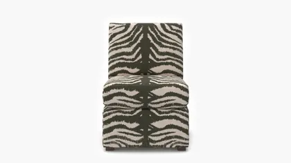 Classic Slipper Chair, Zebra