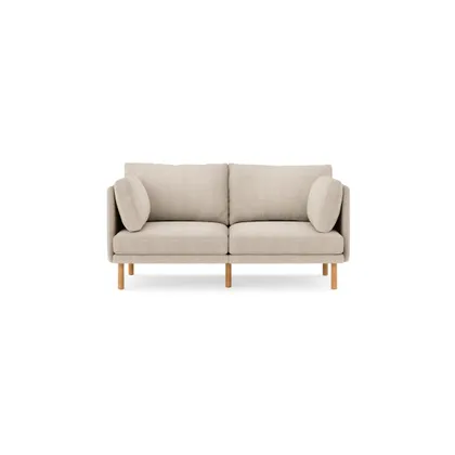 Field 2-Piece Sofa - Oatmeal - Performance Chenille / Oak - Wood