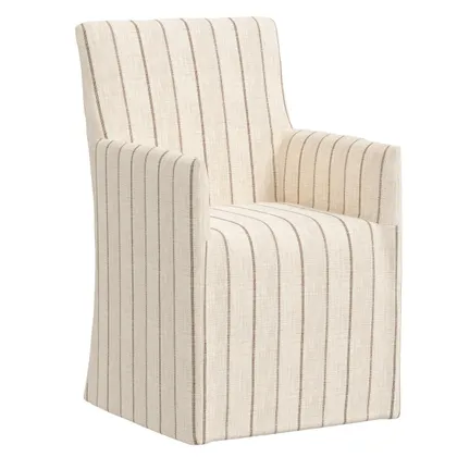 Sadie Slipcover Arm Dining Chair