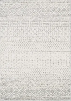 Elaziz Gray Indoor 5'3" x 7'7" Machine Woven Rug