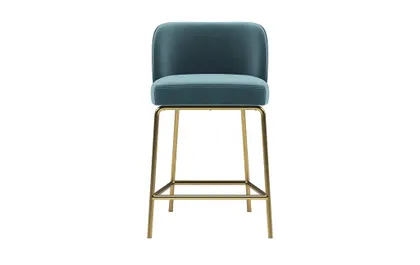 Graham Metal Framed Upholstered Counter Stool