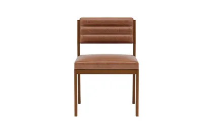 Nora Leather Upholstered Armless Chair