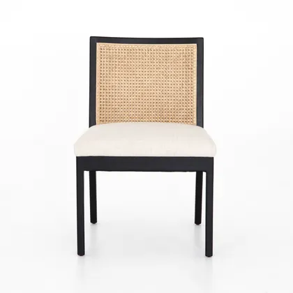 Antonia Armless Dining Chair-Savile Flax