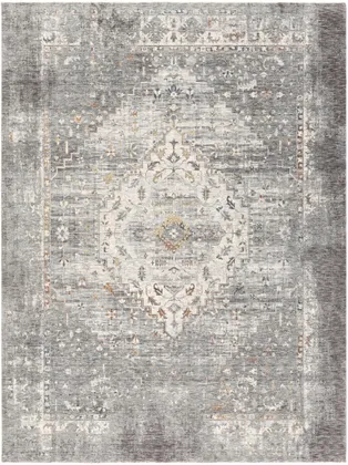 Presidential Gray Indoor 7'10" x 10' Machine Woven Rug