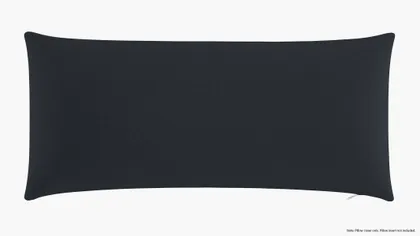 Throw Pillow Cover 14" x 30", Navy Everyday Linen, 14" x 30"