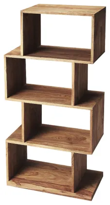 Stockholm Brown Etagere Bookcase
