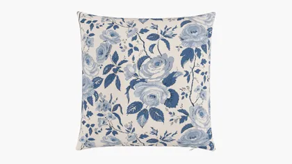 Throw Pillow 20", Delft Chintz, 20" x 20"