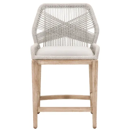 Loom Counter Stool, Gray
