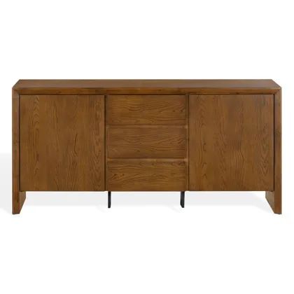 Darnell Wood 3 Drawer Sideboard - Medium Oak