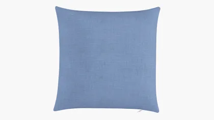 Throw Pillow 18", French Blue Linen, 18" x 18"