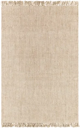Chunky Naturals Beige Indoor 2'6" x 20' Handmade Rug