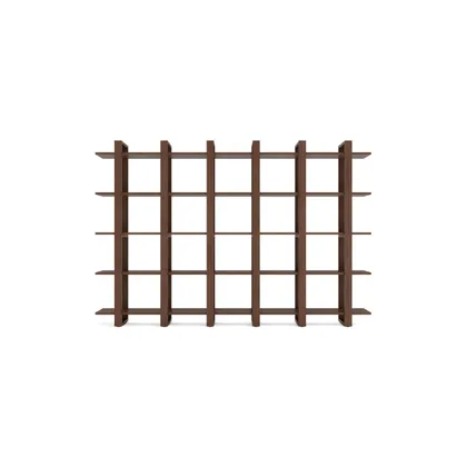 Index Triple Bookcase - Walnut - Wood