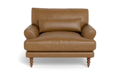 Maxwell Leather Accent Chair by Apartment Therapy