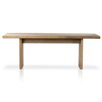 Eaton Dining Table - Amber Oak Resin