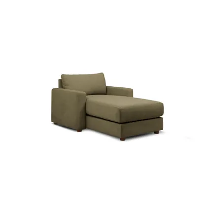Span Storage Chaise - Sage - Performance Chenille