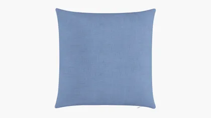 Throw Pillow 20", French Blue Linen, 20" x 20"