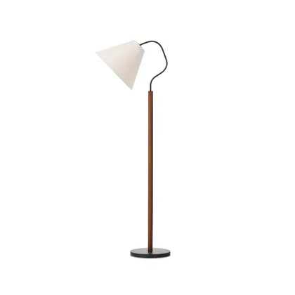 Garner Floor Lamp-Brown Beech