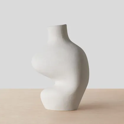 The Citizenry Terranova Vase | Abstract | Ivory