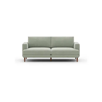 Ember Sofa - 75" / Seaglass - Performance Chenille / Walnut - Wood