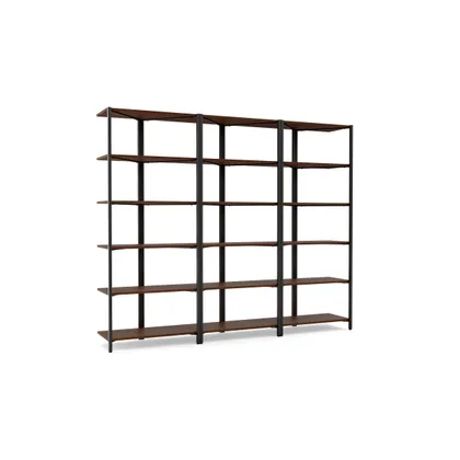 Canon Triple Tall Shelves - Walnut - Wood