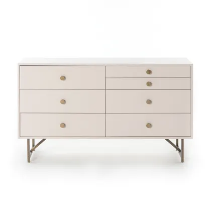 Van 7 Drawer Dresser-Matte Alabaster