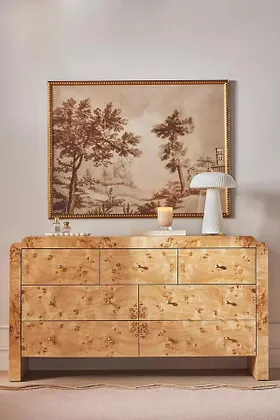 Shura Burl Seven-Drawer Dresser