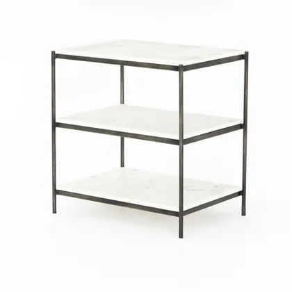 Felix Nightstand-Hammered Grey