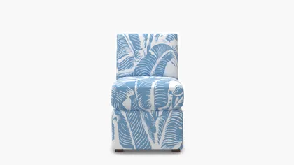 Petite Slipper Chair, Cornflower Martinique® Encore