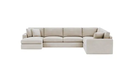 James 4-Piece 5-Seat Corner Chaise Sectional Left