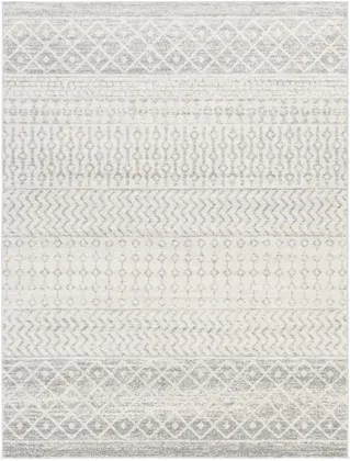 Elaziz Gray Indoor 7'10" x 10'2" Machine Woven Rug