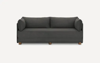 Shift Sleeper Sofa - Heather Charcoal - Performance Basketweave