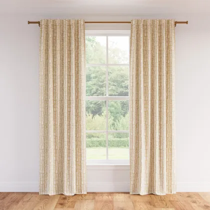 Printed Linen Curtain, Sand Odalisque, 50" x 96", Privacy
