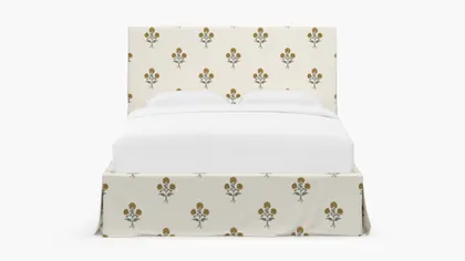 Slipcovered Bed, Marigold Delphine, Queen