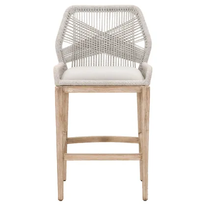 Loom Barstool, Gray