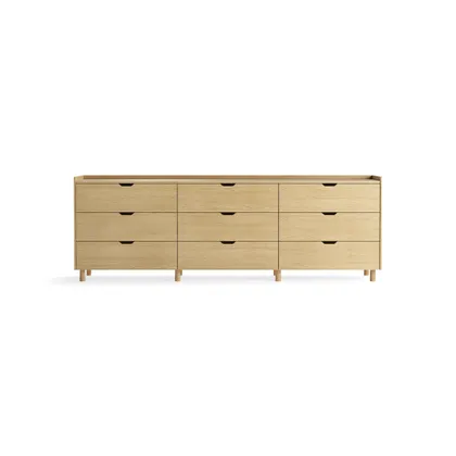 Prospect 9-Drawer Low Dresser - Oak - Wood