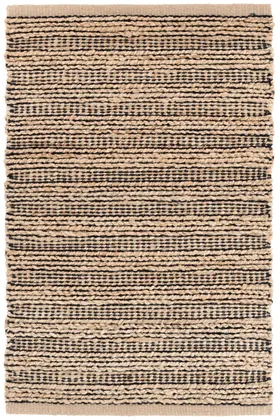 Simba Black Handwoven Jute Rug