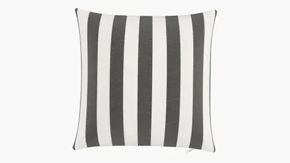 Throw Pillow 16", Ink Cabana Stripe, 16" x 16"
