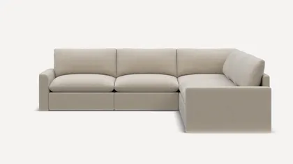 Russet 5-Piece Corner Sectional - Georgia Clay - Performance Chenille