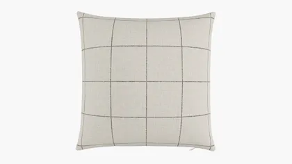 Throw Pillow 20", Coal Windowpane, 20" x 20"