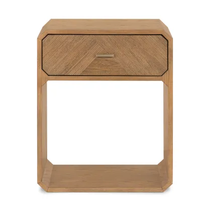 Caspian Nightstand-Natural Ash Veneer
