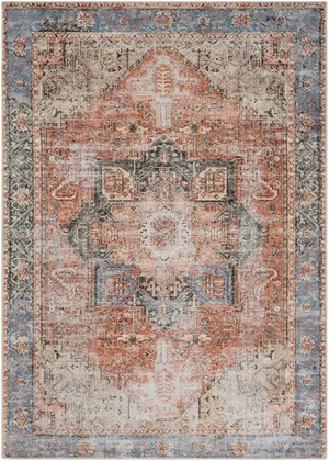 Amelie Beige Indoor 5'3" x 7'3" Machine Woven Rug